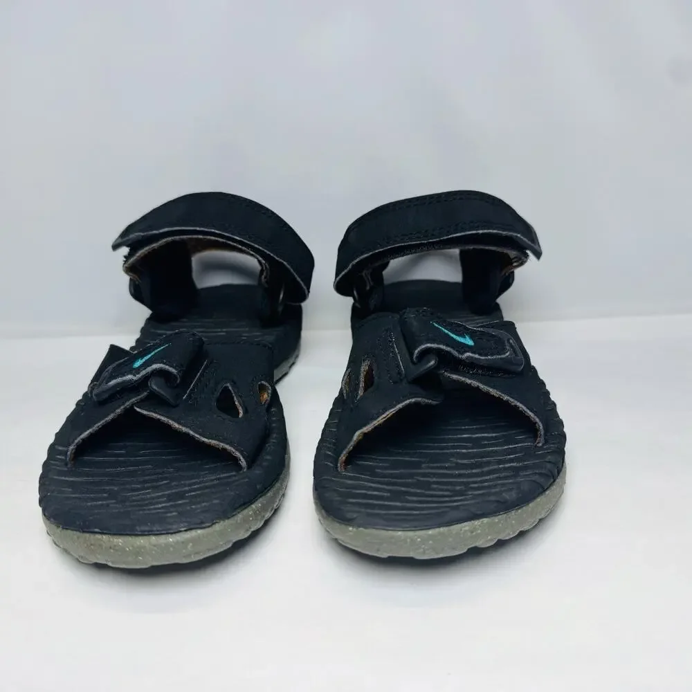 Nike‎ Air Deschutz ACG Sandals Kids Size 2 Black Adjustable Strap Water Outdoor